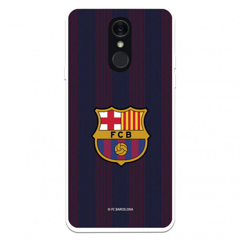 FC Barcelona LG Q7 Case Blaugrana Lines - FC Barcelona Offizielle Lizenz