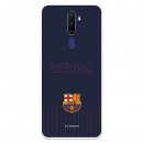 Hülle für Oppo A9 2020 FC Barcelona Barsa Blauer Hintergrund – FC Barcelona Offizielle Lizenz