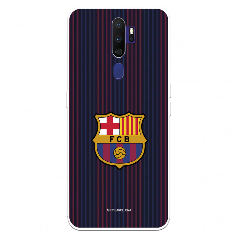 FC Barcelona Oppo A9 2020 Hülle Blaugrana Lines – FC Barcelona Offizielle Lizenz