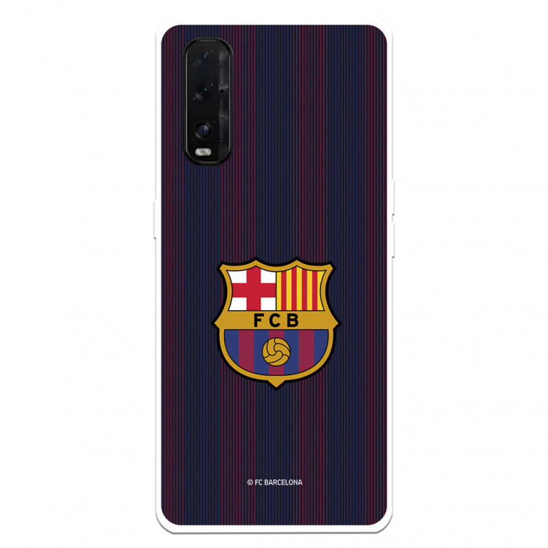 FC Barcelona Oppo Find X2 Case Blaugrana Lines - FC Barcelona Offizielle Lizenz