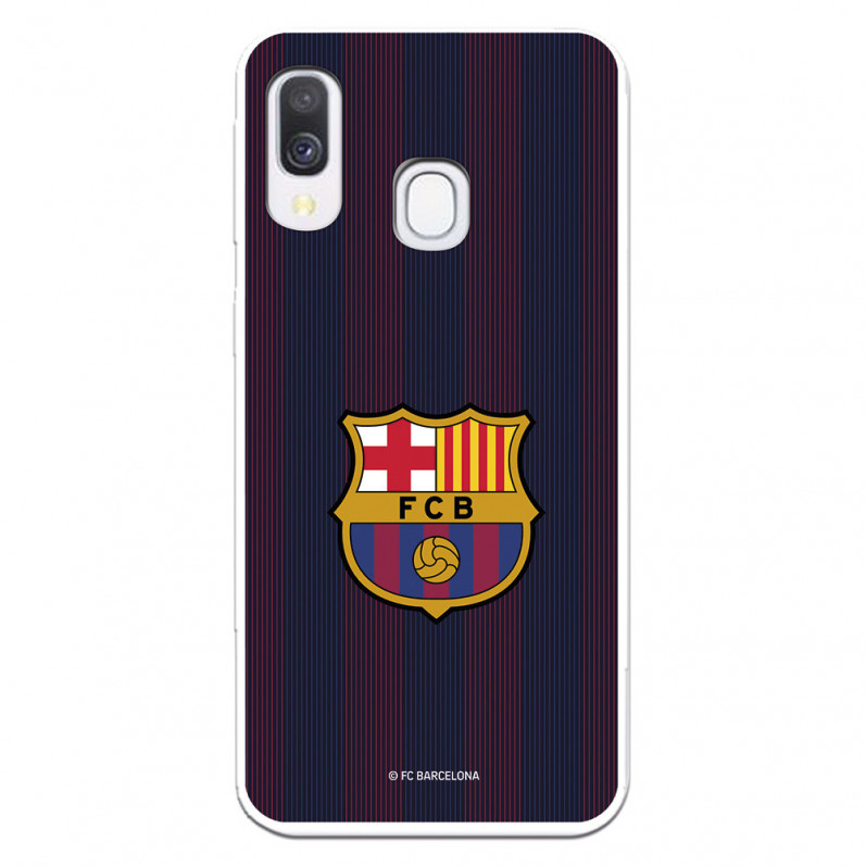 FC Barcelona Samsung Galaxy A40 Hülle Blaugrana Lines – FC Barcelona Offizielle Lizenz