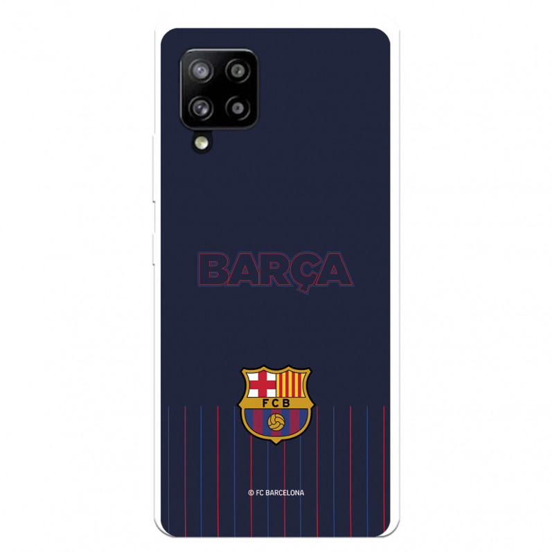 Samsung Galaxy A42 5G Hülle FC Barcelona Barsa Blauer Hintergrund – FC Barcelona Offizielle Lizenz