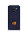 Hülle für Samsung Galaxy A6 Plus 2018 FC Barcelona Barsa Blauer Hintergrund – FC Barcelona Offizielle Lizenz