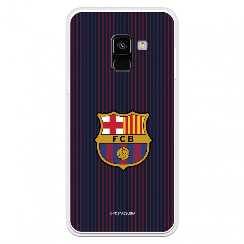 FC Barcelona Samsung Galaxy A8 2018 Hülle Blaugrana Lines – FC Barcelona Offizielle Lizenz