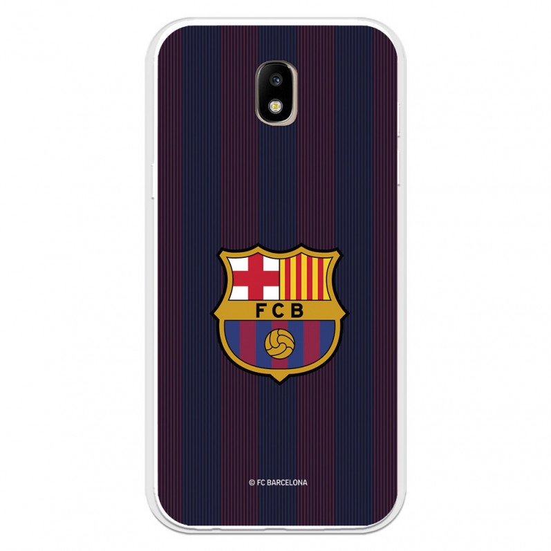 Hülle für Samsung Galaxy J5 2017 Européen FC Barcelona Blaugrana Lines - FC Barcelona Offizielle Lizenz