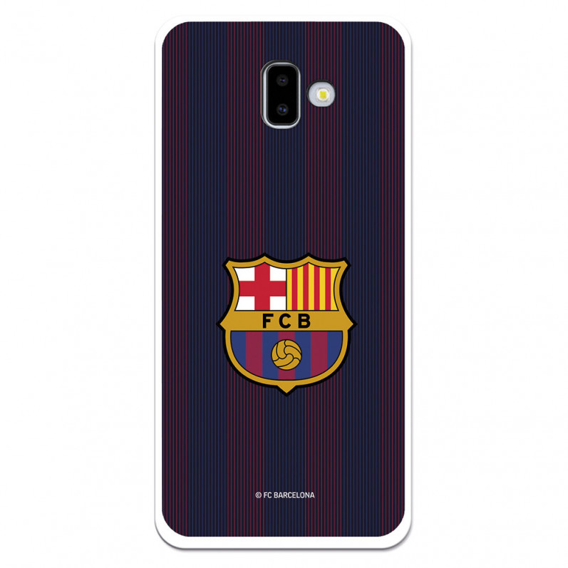 FC Barcelona Samsung Galaxy J6 Plus Hülle Blaugrana Lines - FC Barcelona Offizielle Lizenz