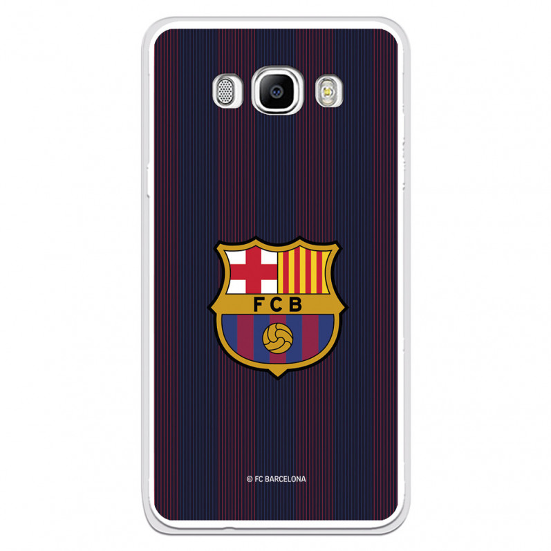 FC Barcelona Samsung Galaxy J7 2016 Hülle Blaugrana Lines – FC Barcelona Offizielle Lizenz