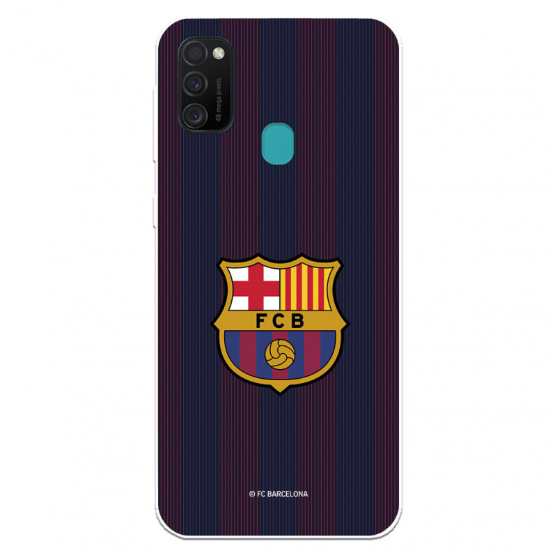 FC Barcelona Samsung Galaxy M21 Hülle Blaugrana Lines – FC Barcelona Offizielle Lizenz