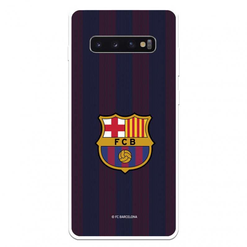 FC Barcelona Samsung Galaxy S10 Hülle Blaugrana Lines – FC Barcelona Offizielle Lizenz