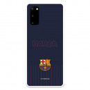 FC Barcelona Barsa Samsung Galaxy S20 Hülle mit blauem Hintergrund – Offizielle FC Barcelona Lizenz