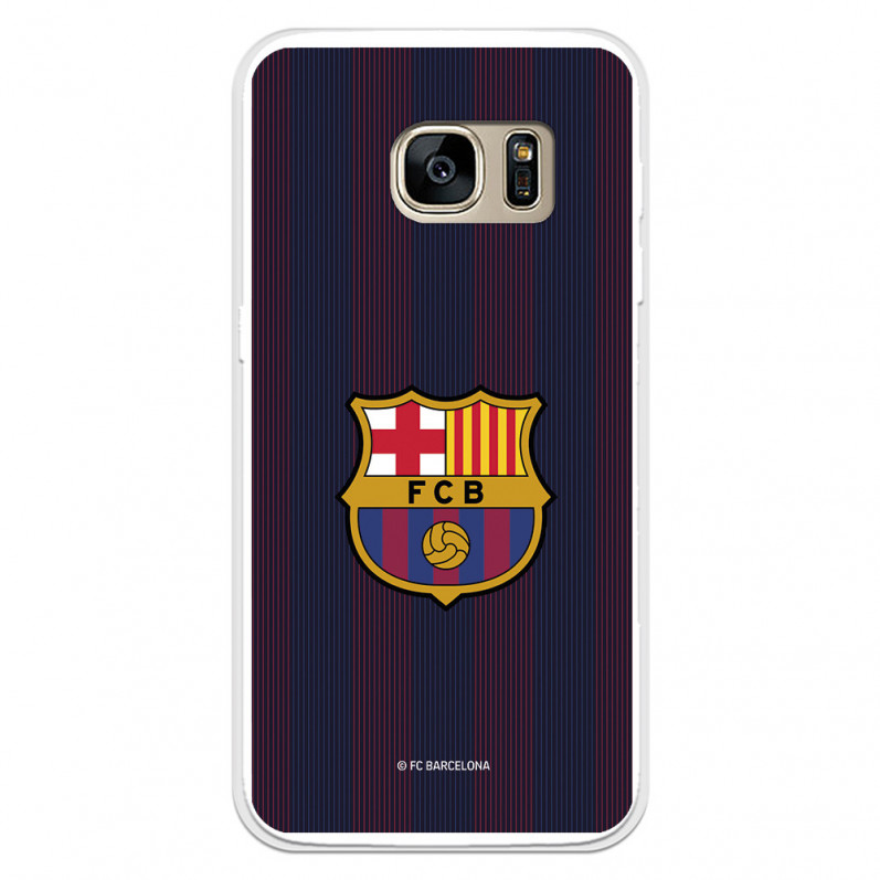 FC Barcelona Samsung Galaxy S7 Hülle Blaugrana Lines – FC Barcelona Offizielle Lizenz