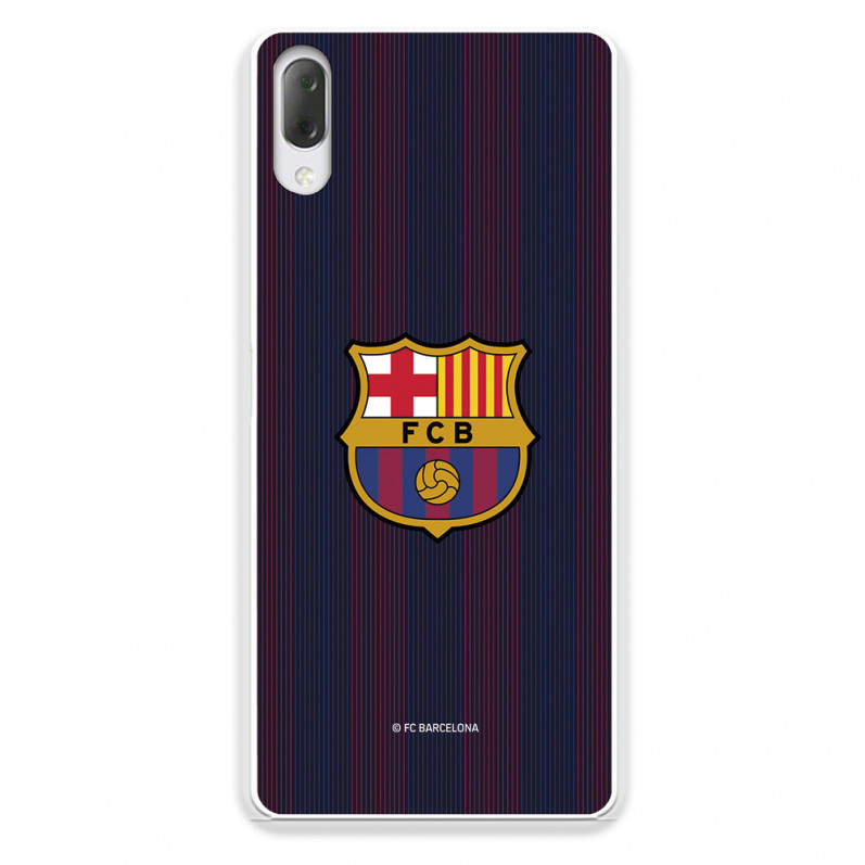 FC Barcelona Sony Xperia L3 Hülle Blaugrana Lines - FC Barcelona Offizielle Lizenz