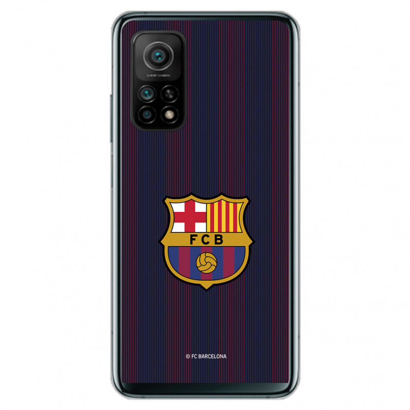 FC Barcelona Xiaomi Mi 10T Pro Hülle Blaugrana Lines - FC Barcelona Offizielle Lizenz