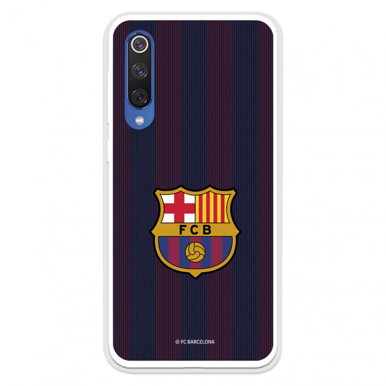 FC Barcelona Xiaomi Mi 9 SE Hülle Blaugrana Lines - FC Barcelona Offizielle Lizenz