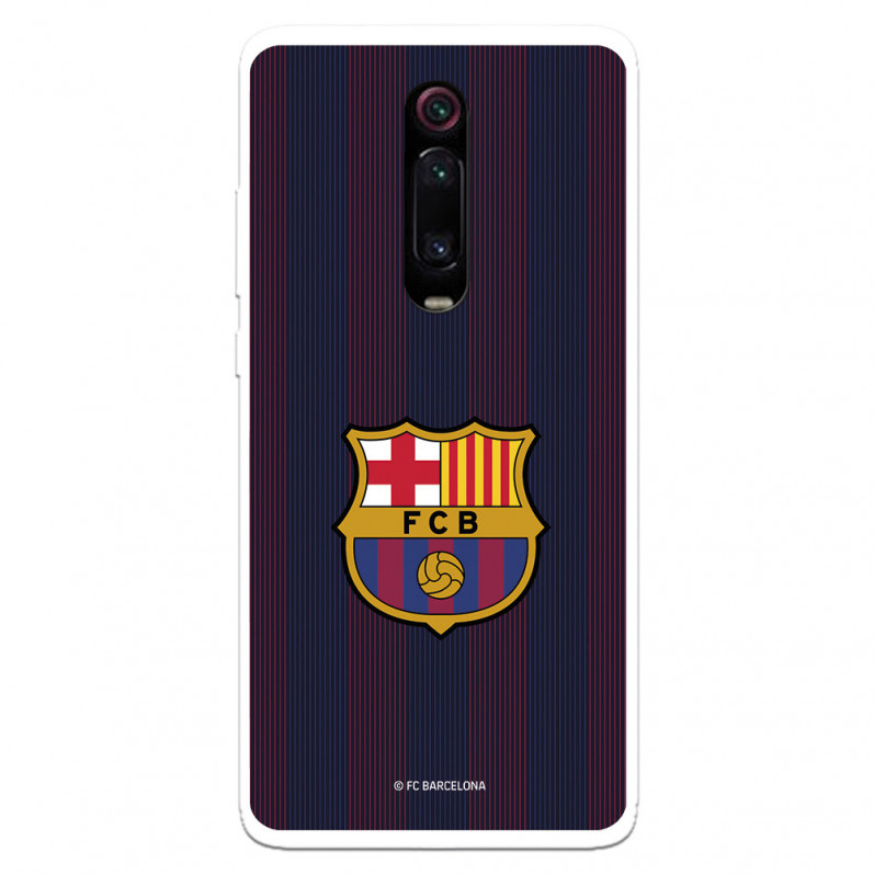 FC Barcelona Xiaomi Mi 9T Hülle Blaugrana Lines - FC Barcelona Offizielle Lizenz