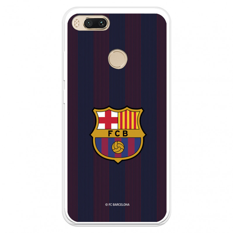 FC Barcelona Xiaomi Mi A1 Hülle Blaugrana Lines - FC Barcelona Offizielle Lizenz