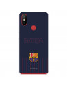 Hülle für Xiaomi MI A2 FC Barcelona Barsa Blauer Hintergrund - FC Barcelona Offizielle Lizenz