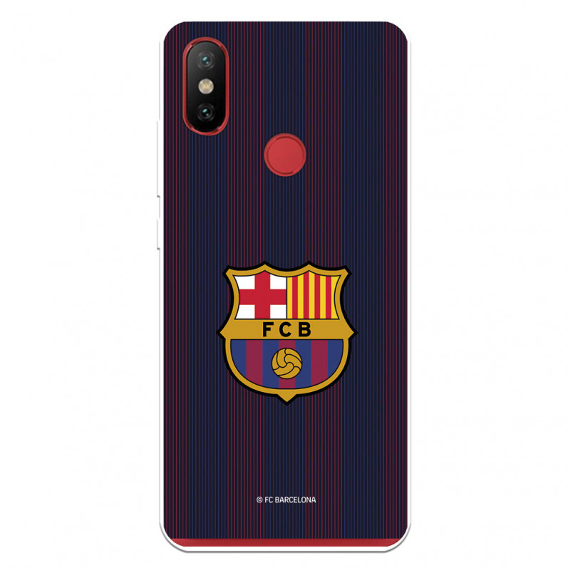 FC Barcelona Xiaomi MI A2 Hülle Blaugrana Lines - FC Barcelona Offizielle Lizenz