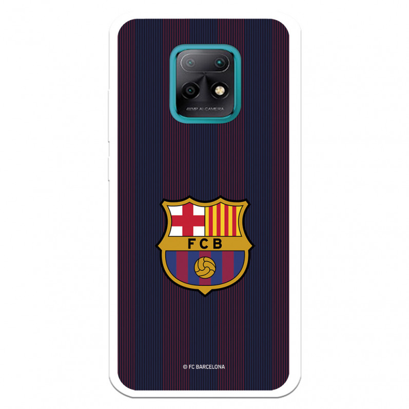 FC Barcelona Xiaomi Redmi 10X 5G Hülle Blaugrana Lines - FC Barcelona Offizielle Lizenz