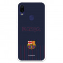 FC Barcelona Barsa Hülle für Xiaomi Redmi 7A Blauer Hintergrund – FC Barcelona Offizielle Lizenz