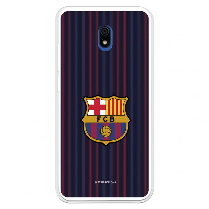 FC Barcelona Xiaomi Redmi 8A Gehäuse Blaugrana Lines - FC Barcelona Offizielle Lizenz