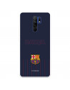 FC Barcelona Barsa Hülle für Xiaomi Redmi 9 Blauer Hintergrund – FC Barcelona Offizielle Lizenz