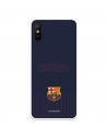 FC Barcelona Barsa Hülle für Xiaomi Redmi 9A Blauer Hintergrund – FC Barcelona Offizielle Lizenz