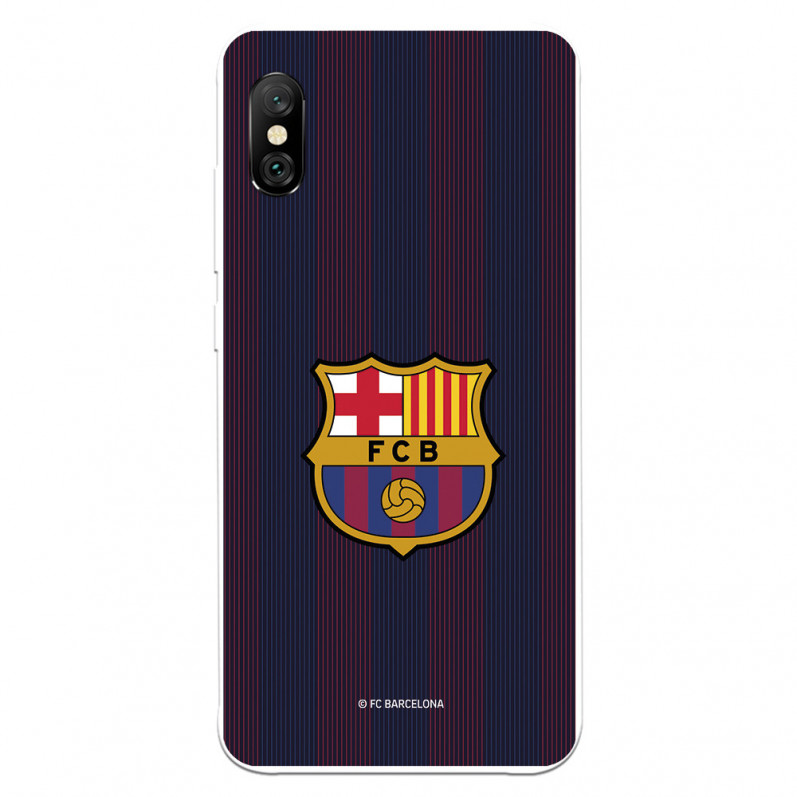 FC Barcelona Xiaomi Redmi Note 6 Hülle Blaugrana Lines - FC Barcelona Offizielle Lizenz