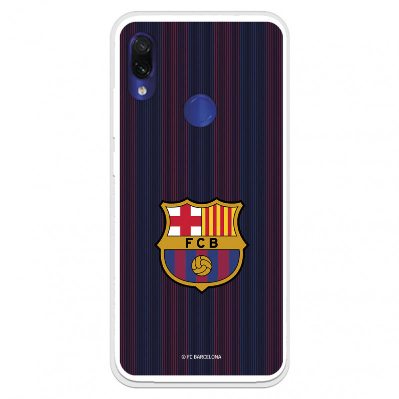 FC Barcelona Xiaomi Redmi Note 7 Hülle Blaugrana Lines - FC Barcelona Offizielle Lizenz