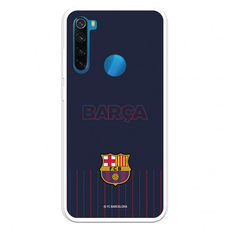 FC Barcelona Hülle für Xiaomi Redmi Note 8 Barsa Blauer Hintergrund – FC Barcelona Offizielle Lizenz