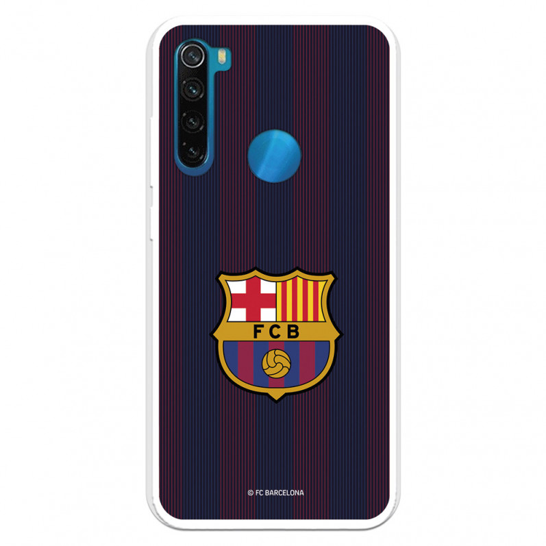 FC Barcelona Xiaomi Redmi Note 8 Hülle Blaugrana Lines - FC Barcelona Offizielle Lizenz