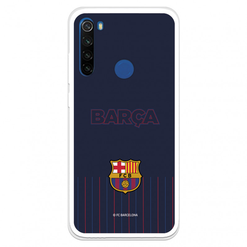 FC Barcelona Hülle für Xiaomi Redmi Note 8T Barsa Blauer Hintergrund – FC Barcelona Offizielle Lizenz