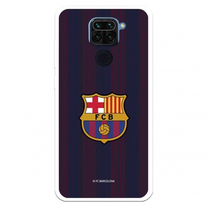 FC Barcelona Xiaomi Redmi Note 9 Hülle Blaugrana Lines - FC Barcelona Offizielle Lizenz