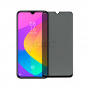 Full Tempered Glass Antispy Black für Xiaomi Mi 9 lite