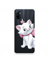 Funda para Oppo A32 Oficial de Disney Marie Silueta - Los Aristogatos