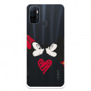 Funda para Oppo A32 Oficial de Disney Mickey y Minnie Beso - Clásicos Disney