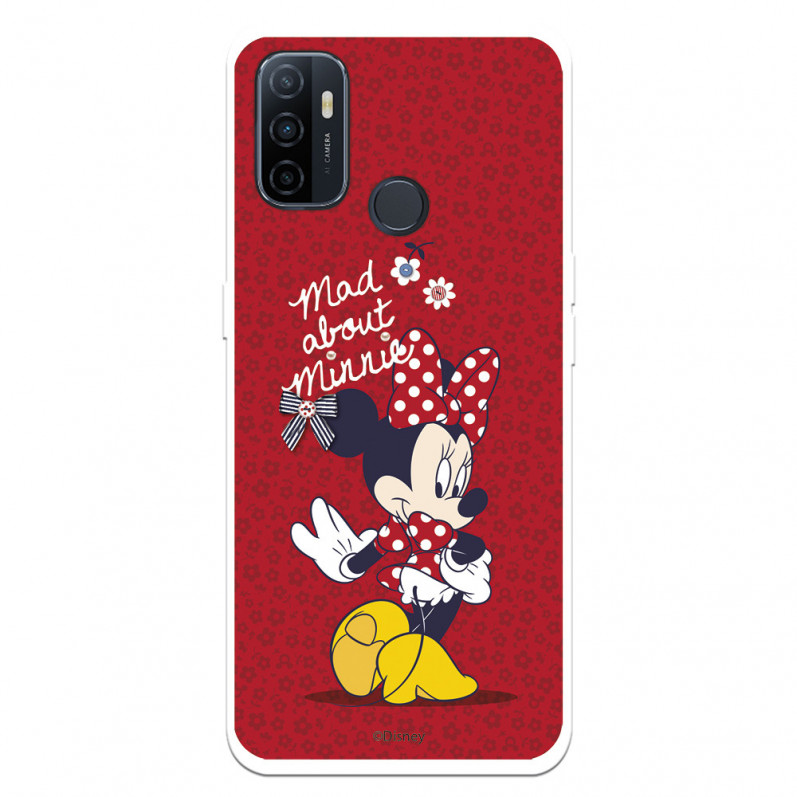 Funda para Oppo A53 Oficial de Disney Minnie Mad About - Clásicos Disney