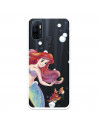 Funda para Oppo A53 Oficial de Disney Ariel y Sebastián Burbujas - La Sirenita