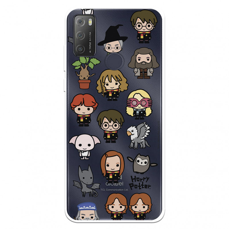 Funda para Alcatel 1S 2021 Oficial de Harry Potter Personajes Iconos - Harry Potter