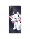 Funda para Alcatel 1S 2021 Oficial de Disney Marie Silueta - Los Aristogatos