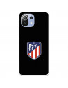 Funda para Xiaomi Mi 11 Lite del Atleti Escudo Fondo Negro - Licencia Oficial Atlético de Madrid