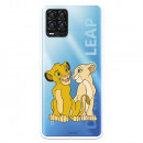 Funda para Realme 8 Oficial de Disney Simba y Nala Silueta - El Rey León