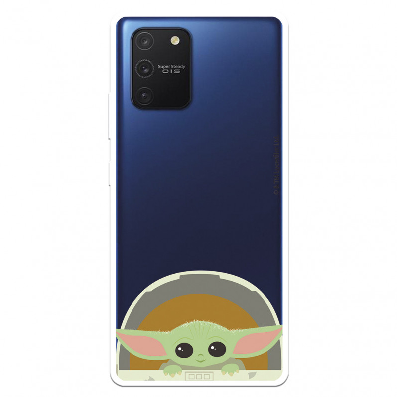 Fundaara Samsung Galaxy S10 Lite Oficial de Star Wars Baby Yoda Sonrisas - The Mandalorian