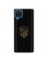 Funda para Samsung Galaxy A22 4G del Atleti Escudo Dorado Fondo Negro - Licencia Oficial Atlético de Madrid