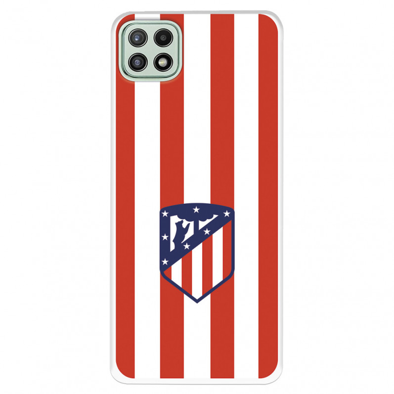 Funda para Samsung Galaxy A22 5G del Atleti Escudo Rojiblanco - Licencia Oficial Atlético de Madrid