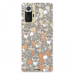 Funda para Xiaomi Redmi Note 10 Pro Oficial de Disney Tambor Patrones - Bambi