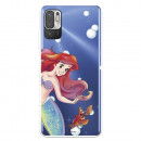 Funda para Xiaomi Redmi Note 10 5G Oficial de Disney Ariel y Sebastián Burbujas - La Sirenita