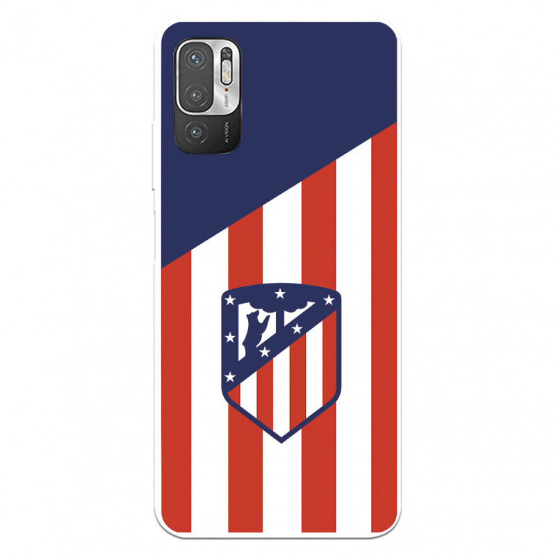 Funda para Xiaomi Redmi Note 10 5G del Atleti Escudo Fondo Atletico - Licencia Oficial Atlético de Madrid