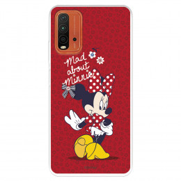 Funda para Xiaomi Redmi 9T Oficial de Disney Minnie Mad About - Clásicos Disney