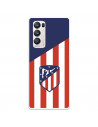 Funda para Oppo Find X3 Neo del Atleti Escudo Fondo Atletico - Licencia Oficial Atlético de Madrid